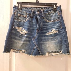 American eagle denim skirt